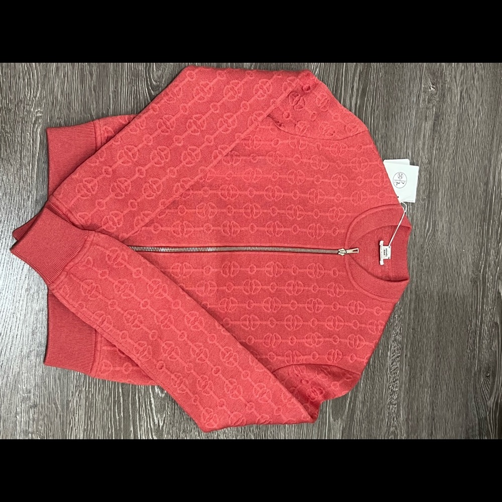 Hermes zip up sweater